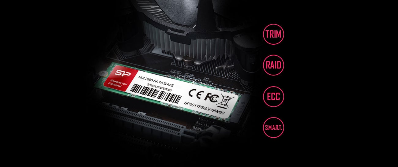 Silicon Power 1TB M.2 SATA SSD A55 - Dyski SSD - Sklep komputerowy